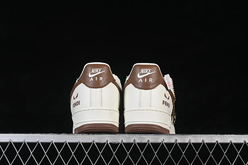 All categories Nk Air Force 1 Air Force series Nk Air Force 1 Low Air Force low top Nike Air Force 1'07 Low Fendi co-branded retro white and brown Air Force 1 low top casual sneakers XY9025-017